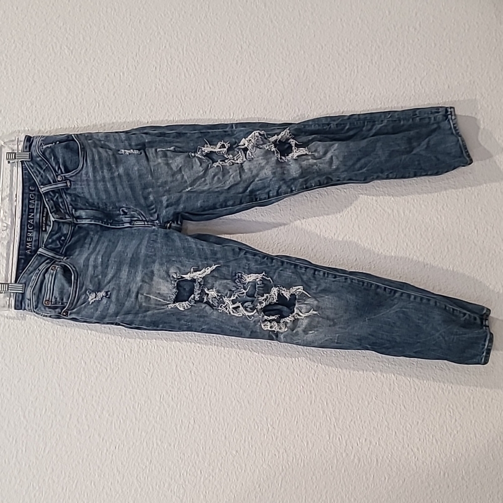 American Eagle Outfitters next level airflow distressed denim jeans 30x30
